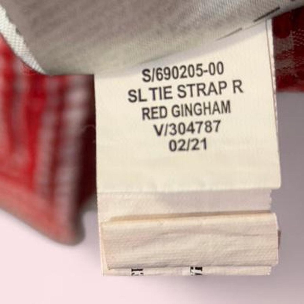 Old Navy Red Gingham Mini Dress with Embroidered Hem - Picture 6 of 8